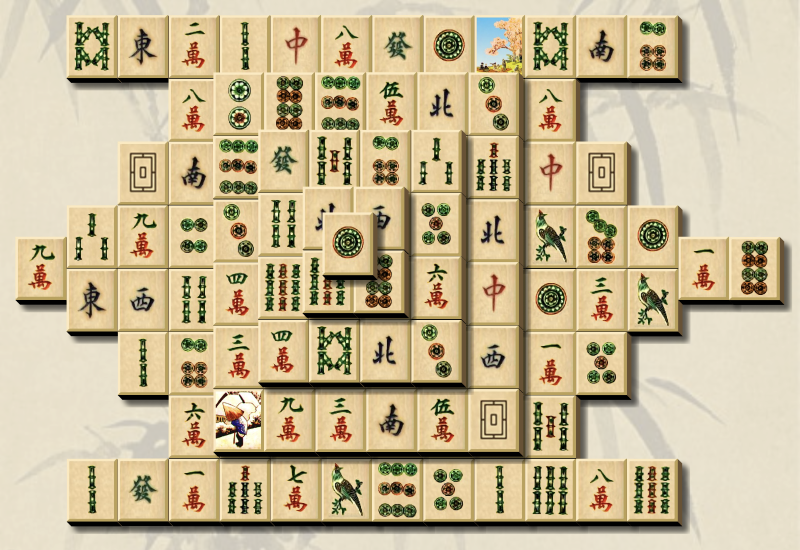 Mahjong disposición la Tortuga.
